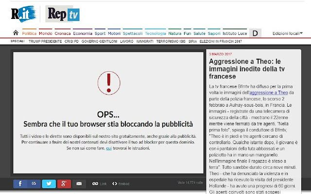 Hide my Adblocker per Repubblica.it from Chrome web store to be run with OffiDocs Chromium online Hide my Adblocker per Repubblica.it from Chrome web store to be run with OffiDocs Chromium online