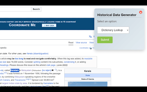 Historical Data Generator from Chrome web store to be run with OffiDocs Chromium online Historical Data Generator from Chrome web store to be run with OffiDocs Chromium online