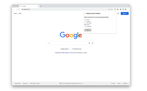 History Auto Cleaner from Chrome web store to be run with OffiDocs Chromium online History Auto Cleaner from Chrome web store to be run with OffiDocs Chromium online