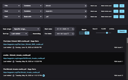 History Helper from Chrome web store to be run with OffiDocs Chromium online History Helper from Chrome web store to be run with OffiDocs Chromium online