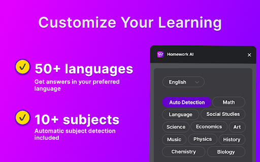 Homework AI from Chrome web store to be run with OffiDocs Chromium online Homework AI from Chrome web store to be run with OffiDocs Chromium online