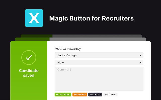 Huntflow Magic Button from Chrome web store to be run with OffiDocs Chromium online Huntflow Magic Button from Chrome web store to be run with OffiDocs Chromium online