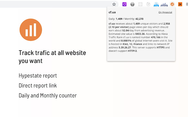 HYPESTAT website Traffic report from Chrome web store to be run with OffiDocs Chromium online HYPESTAT website Traffic report from Chrome web store to be run with OffiDocs Chromium online
