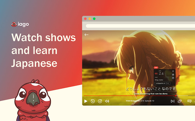 Iago Learn Japanese through TV from Chrome web store to be run with OffiDocs Chromium online Iago Learn Japanese through TV from Chrome web store to be run with OffiDocs Chromium online