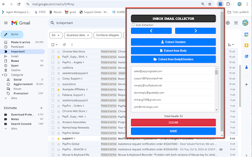 Inbox Email Collector (Gmail) from Chrome web store to be run with OffiDocs Chromium online Inbox Email Collector (Gmail) from Chrome web store to be run with OffiDocs Chromium online
