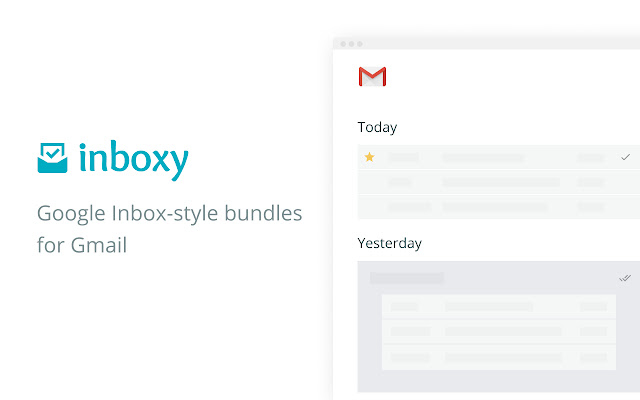 inboxy: Inbox Bundles for Gmail from Chrome web store to be run with OffiDocs Chromium online inboxy: Inbox Bundles for Gmail from Chrome web store to be run with OffiDocs Chromium online