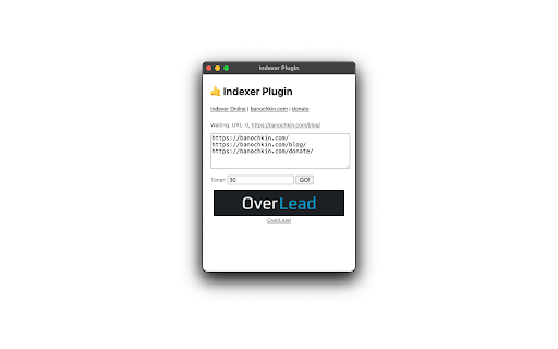 Indexer Plugin from Chrome web store to be run with OffiDocs Chromium online Indexer Plugin from Chrome web store to be run with OffiDocs Chromium online