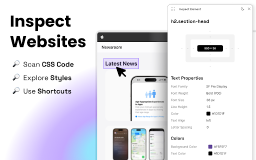 Inspect Element from Chrome web store to be run with OffiDocs Chromium online Inspect Element from Chrome web store to be run with OffiDocs Chromium online