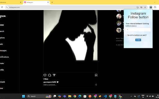 Instagram Auto Follow from Chrome web store to be run with OffiDocs Chromium online Instagram Auto Follow from Chrome web store to be run with OffiDocs Chromium online