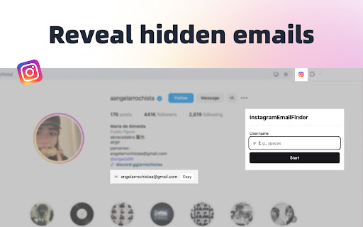 Instagram Email Finder for Instant Influencer Contact Info from Chrome web store to be run with OffiDocs Chromium online Instagram Email Finder for Instant Influencer Contact Info from Chrome web store to be run with OffiDocs Chromium online