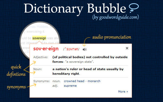 Instant Dictionary by GoodWordGuide.com from Chrome web store to be run with OffiDocs Chromium online Instant Dictionary by GoodWordGuide.com from Chrome web store to be run with OffiDocs Chromium online