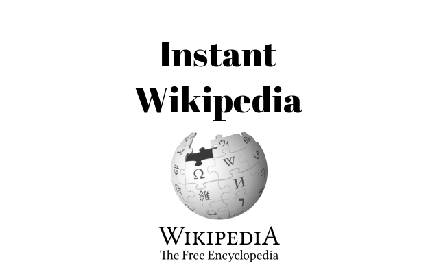 Instant Wikipedia from Chrome web store to be run with OffiDocs Chromium online Instant Wikipedia from Chrome web store to be run with OffiDocs Chromium online