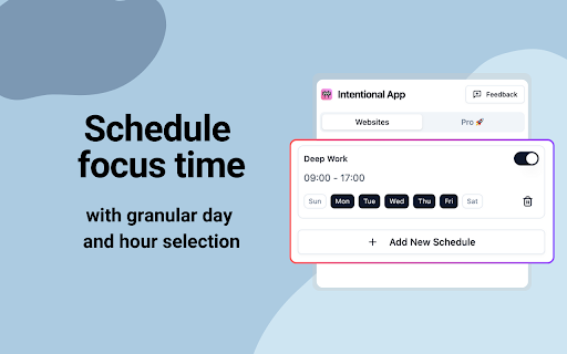 Intentional Block Distracting Websites from Chrome web store to be run with OffiDocs Chromium online Intentional Block Distracting Websites from Chrome web store to be run with OffiDocs Chromium online
