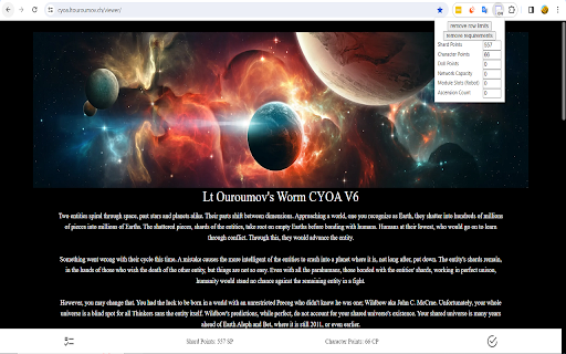 Interactive CYOA assist tool from Chrome web store to be run with OffiDocs Chromium online Interactive CYOA assist tool from Chrome web store to be run with OffiDocs Chromium online