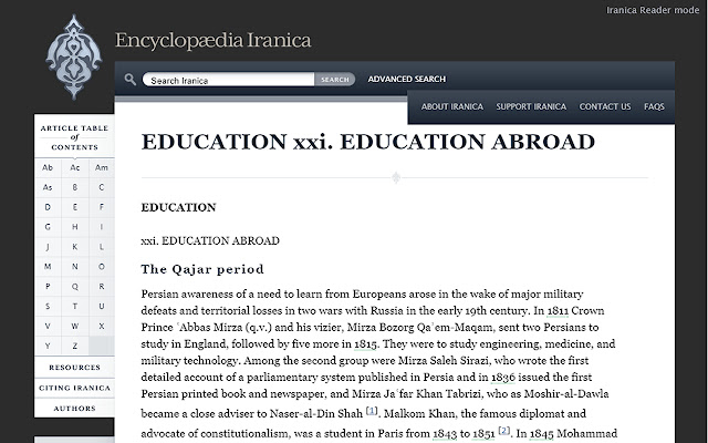 Iranica Reader from Chrome web store to be run with OffiDocs Chromium online Iranica Reader from Chrome web store to be run with OffiDocs Chromium online