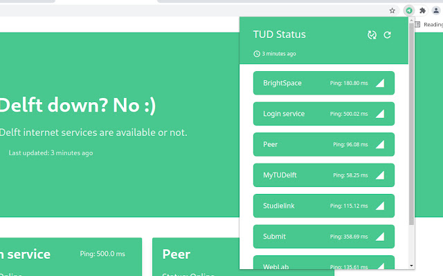 Is TU Delft down? from Chrome web store to be run with OffiDocs Chromium online Is TU Delft down? from Chrome web store to be run with OffiDocs Chromium online