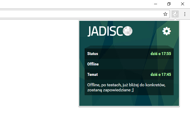 Jadisco.pl from Chrome web store to be run with OffiDocs Chromium online Jadisco.pl from Chrome web store to be run with OffiDocs Chromium online