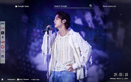 Jin of BTS Wallpaper New Tab Gameograf from Chrome web store to be run with OffiDocs Chromium online Jin of BTS Wallpaper New Tab Gameograf from Chrome web store to be run with OffiDocs Chromium online
