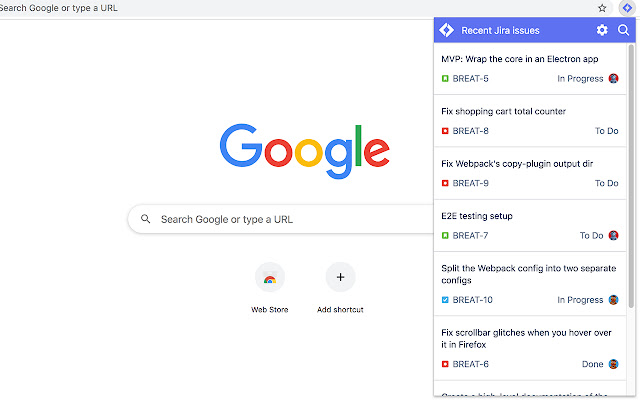 Jira Express from Chrome web store to be run with OffiDocs Chromium online Jira Express from Chrome web store to be run with OffiDocs Chromium online