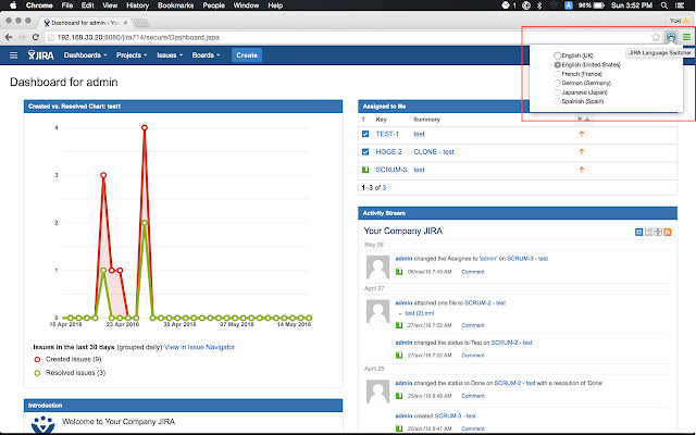 JIRA Language Switcher from Chrome web store to be run with OffiDocs Chromium online JIRA Language Switcher from Chrome web store to be run with OffiDocs Chromium online