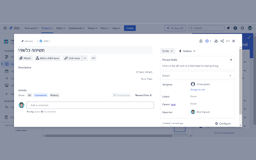 JiraRTL from Chrome web store to be run with OffiDocs Chromium online JiraRTL from Chrome web store to be run with OffiDocs Chromium online