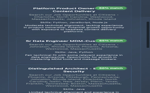 JobMatch AI Resume Matcher from Chrome web store to be run with OffiDocs Chromium online JobMatch AI Resume Matcher from Chrome web store to be run with OffiDocs Chromium online