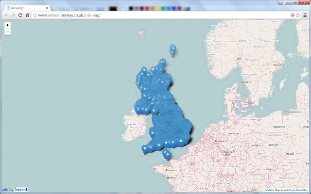 Jobs Map (UK) from Chrome web store to be run with OffiDocs Chromium online Jobs Map (UK) from Chrome web store to be run with OffiDocs Chromium online