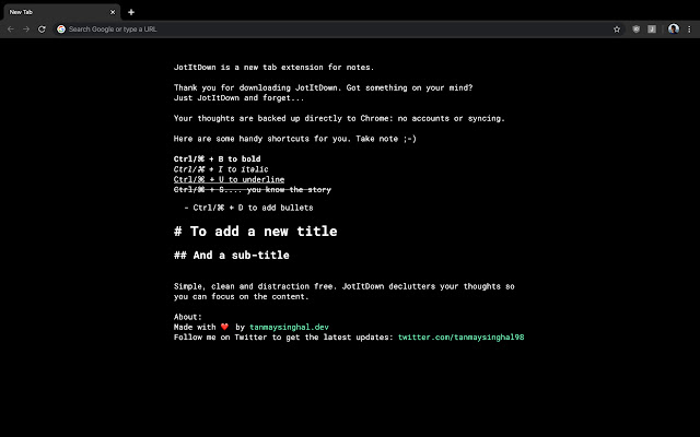 JotItDown from Chrome web store to be run with OffiDocs Chromium online JotItDown from Chrome web store to be run with OffiDocs Chromium online