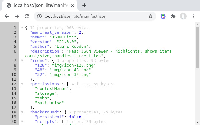 JSON Lite from Chrome web store to be run with OffiDocs Chromium online JSON Lite from Chrome web store to be run with OffiDocs Chromium online