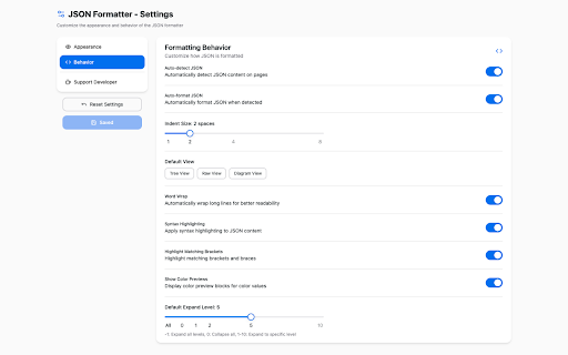 JSON Viewer Advanced Formatter from Chrome web store to be run with OffiDocs Chromium online JSON Viewer Advanced Formatter from Chrome web store to be run with OffiDocs Chromium online