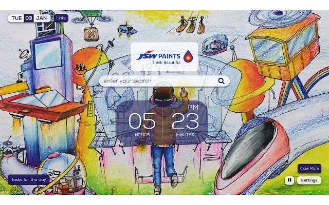 JSW Paints Futurescape from Chrome web store to be run with OffiDocs Chromium online JSW Paints Futurescape from Chrome web store to be run with OffiDocs Chromium online