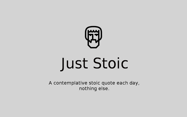 Just Stoic from Chrome web store to be run with OffiDocs Chromium online Just Stoic from Chrome web store to be run with OffiDocs Chromium online