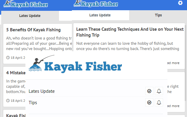 Kayak Fisher Latest Blog News Update from Chrome web store to be run with OffiDocs Chromium online Kayak Fisher Latest Blog News Update from Chrome web store to be run with OffiDocs Chromium online