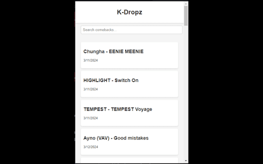 K Dropz from Chrome web store to be run with OffiDocs Chromium online K Dropz from Chrome web store to be run with OffiDocs Chromium online