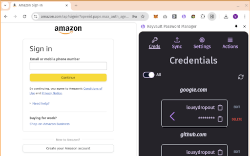 Keyvault Password Manager from Chrome web store to be run with OffiDocs Chromium online Keyvault Password Manager from Chrome web store to be run with OffiDocs Chromium online