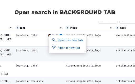 KibanaQuickTabs from Chrome web store to be run with OffiDocs Chromium online KibanaQuickTabs from Chrome web store to be run with OffiDocs Chromium online
