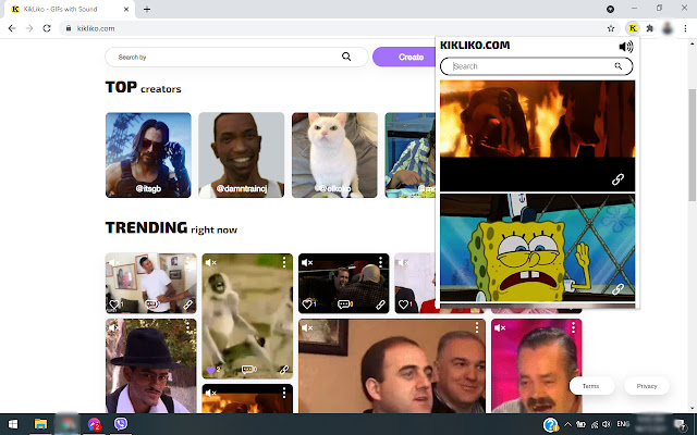 KikLiko GIFs with Sound from Chrome web store to be run with OffiDocs Chromium online KikLiko GIFs with Sound from Chrome web store to be run with OffiDocs Chromium online