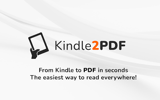 Kindle2PDF from Chrome web store to be run with OffiDocs Chromium online Kindle2PDF from Chrome web store to be run with OffiDocs Chromium online