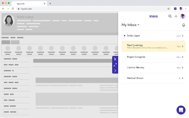 Klara Chrome Extension from Chrome web store to be run with OffiDocs Chromium online Klara Chrome Extension from Chrome web store to be run with OffiDocs Chromium online