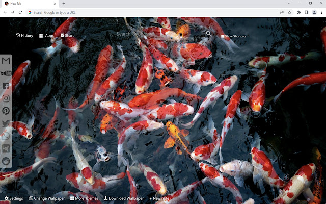 Koi Fish Wallpaper New Tab from Chrome web store to be run with OffiDocs Chromium online Koi Fish Wallpaper New Tab from Chrome web store to be run with OffiDocs Chromium online