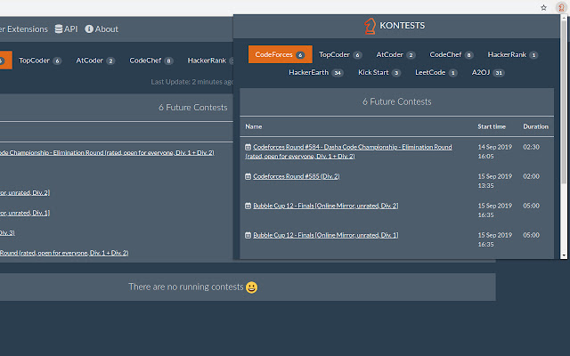 KONTESTS from Chrome web store to be run with OffiDocs Chromium online KONTESTS from Chrome web store to be run with OffiDocs Chromium online