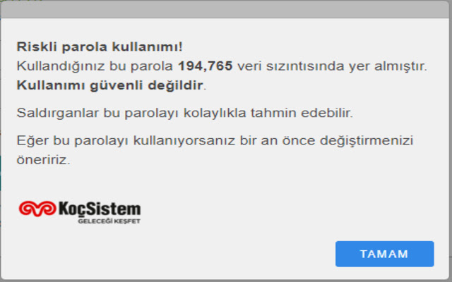 KoçSistem Gözcü Parola Modulü from Chrome web store to be run with OffiDocs Chromium online KoçSistem Gözcü Parola Modulü from Chrome web store to be run with OffiDocs Chromium online