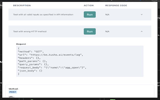 KushoAI: Auto generate API Tests from Chrome Dev Tools from Chrome web store to be run with OffiDocs Chromium online KushoAI: Auto generate API Tests from Chrome Dev Tools from Chrome web store to be run with OffiDocs Chromium online