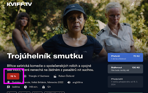Kviff.tv + CSFD from Chrome web store to be run with OffiDocs Chromium online Kviff.tv + CSFD from Chrome web store to be run with OffiDocs Chromium online