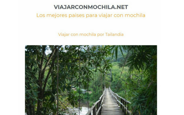 La app de viajarconmochila.net from Chrome web store to be run with OffiDocs Chromium online La app de viajarconmochila.net from Chrome web store to be run with OffiDocs Chromium online