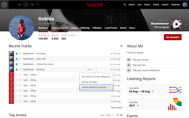 Last.FM Unscrobbler from Chrome web store to be run with OffiDocs Chromium online Last.FM Unscrobbler from Chrome web store to be run with OffiDocs Chromium online