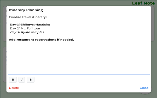 LeafNote from Chrome web store to be run with OffiDocs Chromium online LeafNote from Chrome web store to be run with OffiDocs Chromium online