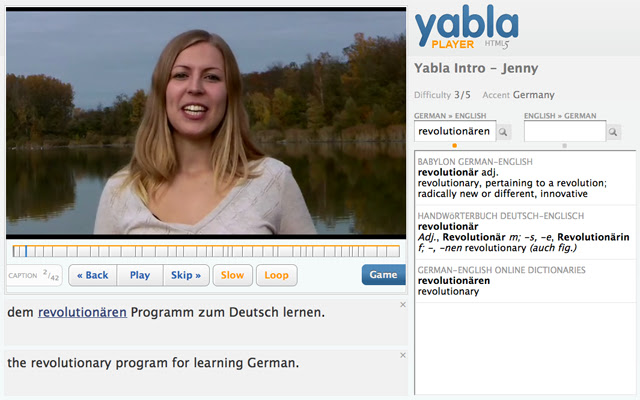 Learn German with Yabla from Chrome web store to be run with OffiDocs Chromium online Learn German with Yabla from Chrome web store to be run with OffiDocs Chromium online