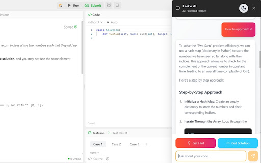 LeeCo AI LeetCode Helper from Chrome web store to be run with OffiDocs Chromium online LeeCo AI LeetCode Helper from Chrome web store to be run with OffiDocs Chromium online
