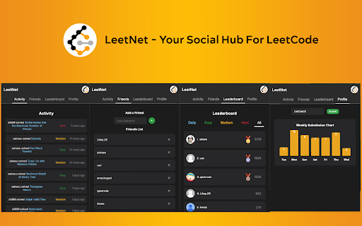 LeetNet Your LeetCode Social Hub from Chrome web store to be run with OffiDocs Chromium online LeetNet Your LeetCode Social Hub from Chrome web store to be run with OffiDocs Chromium online